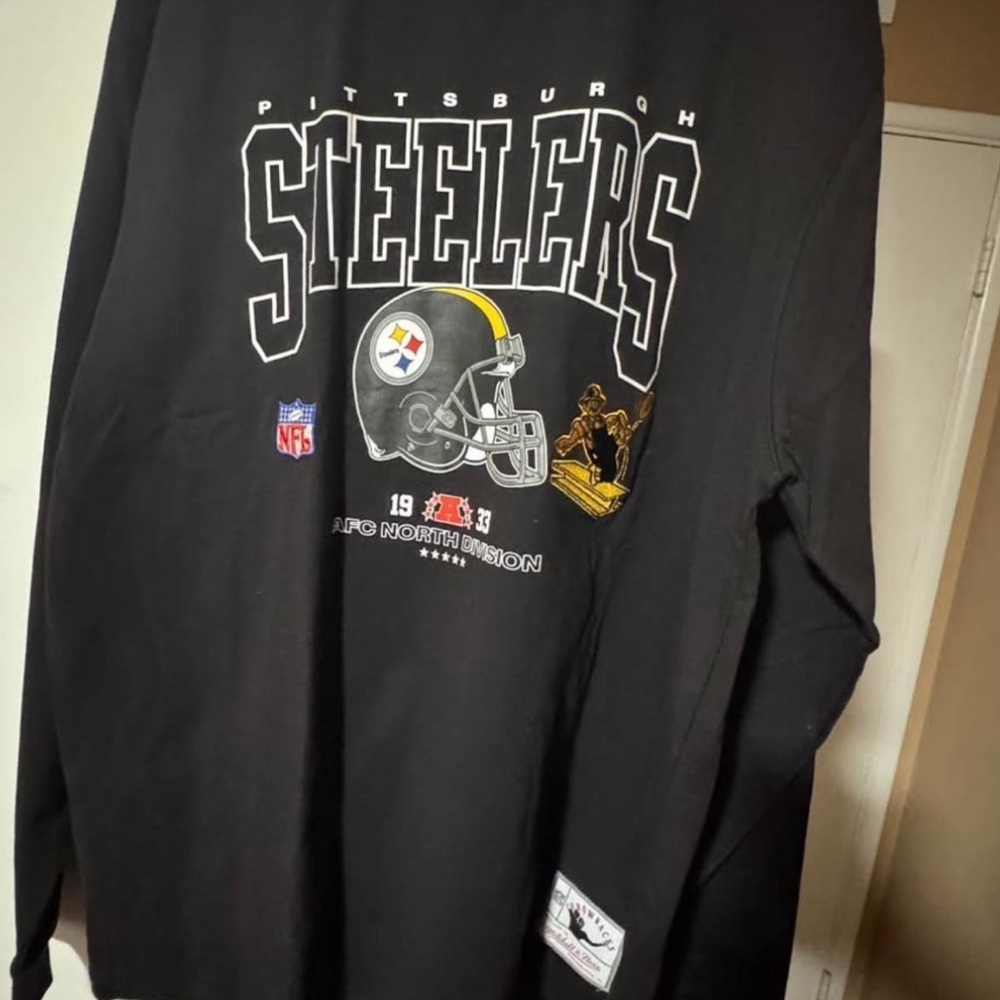 Mitchell & Ness Black Pittsburgh Steelers Sweater